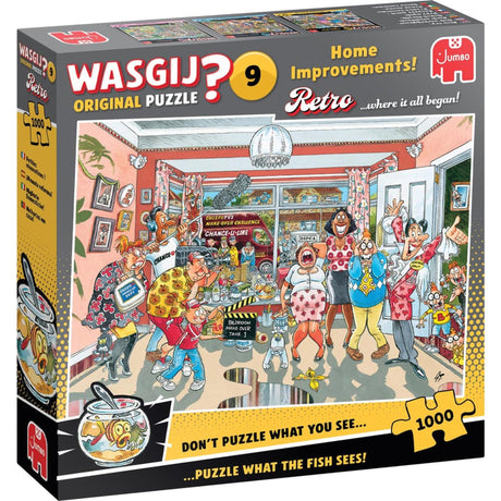Jumbo wasgij retro original 9 puslespil - lille renovering, 1000 stk.