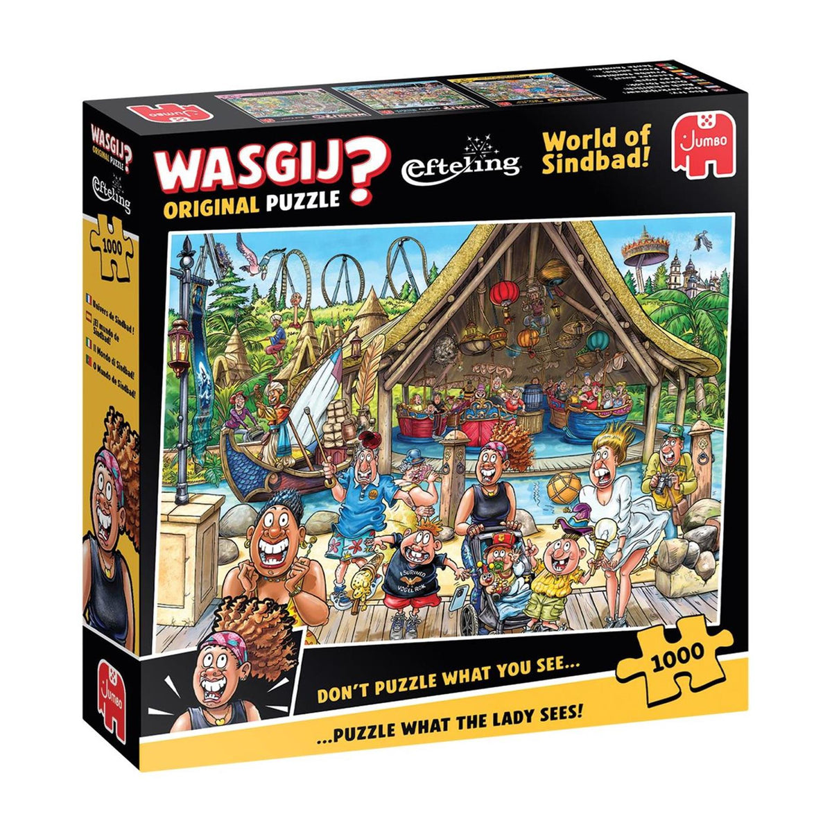 Wasgij originale Efteling puslespil - sindbads verden! - 1000 stk.
