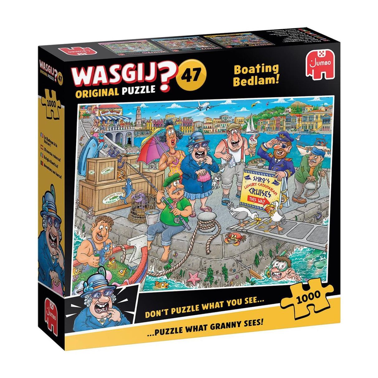 Jumbo wasgij originale 47 puslespil - ind i båden! - 1000 stk.