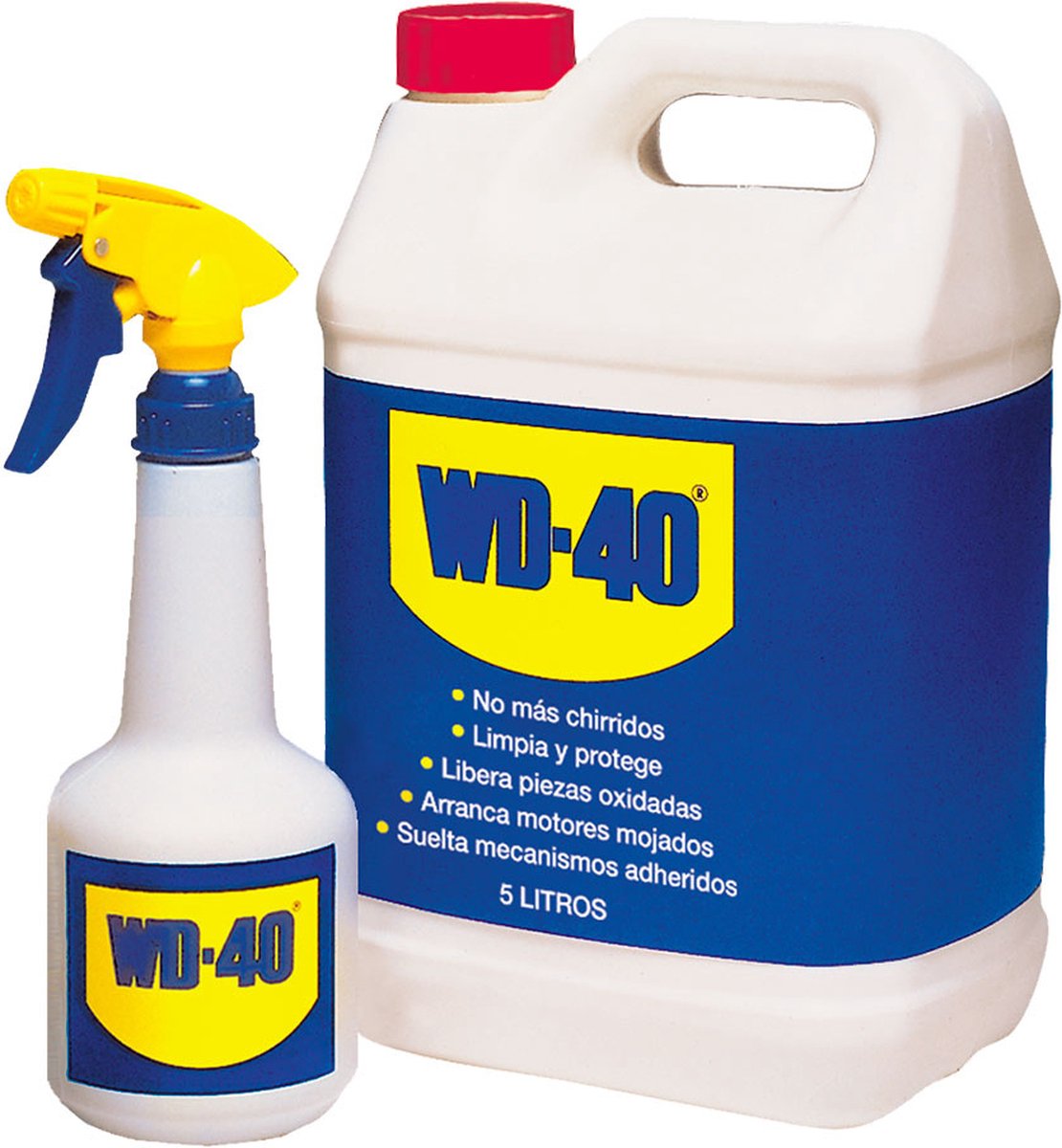 WD-40 - flerbrugsprodukt - 5l jerrydåse - med gratis sprayflaske