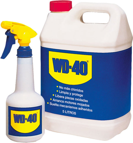 WD-40 - flerbrugsprodukt - 5l jerrydåse - med gratis sprayflaske