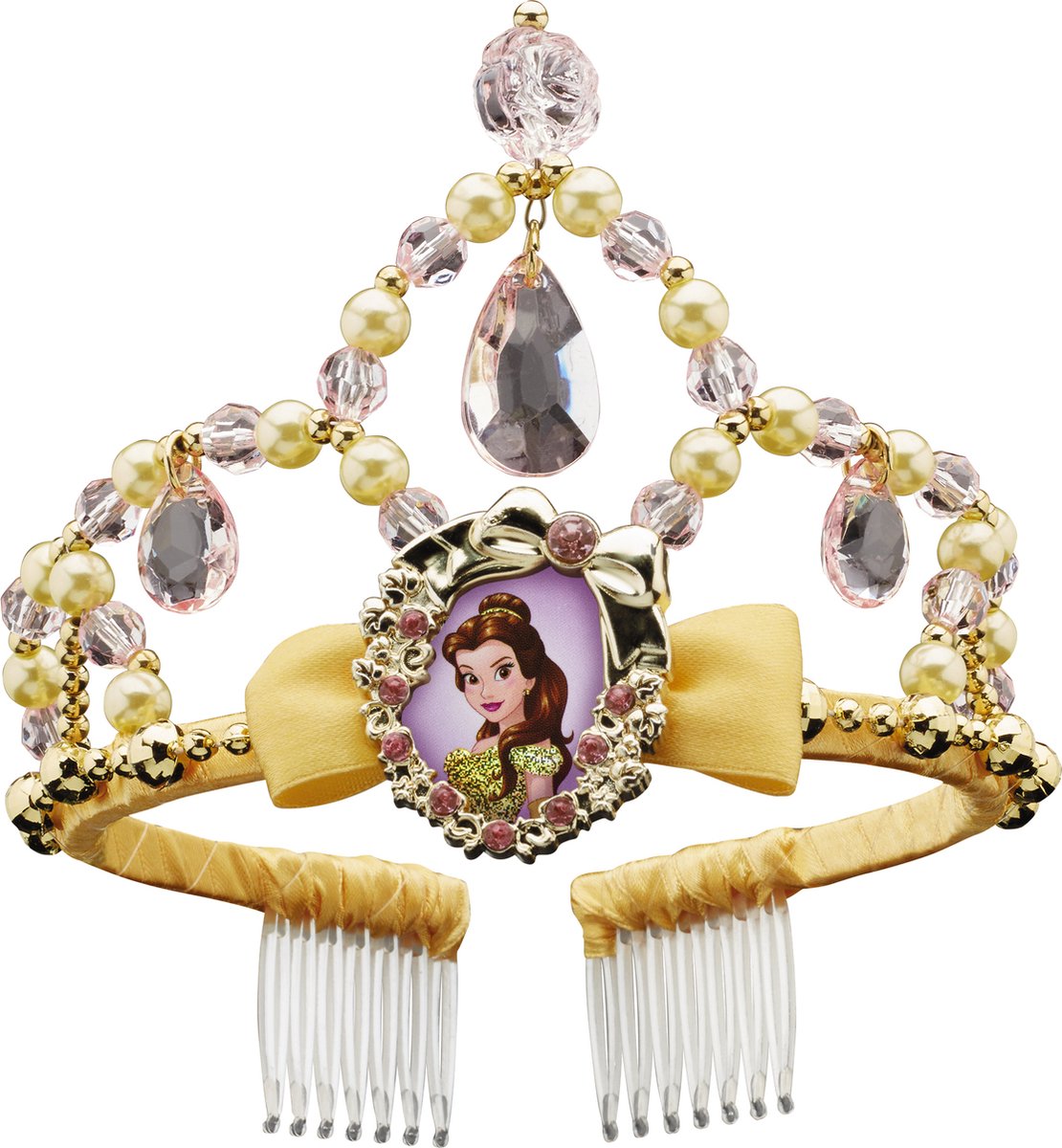 Disguise disney princess - beauty the beast, belle classic tiara, size one size barn, piger