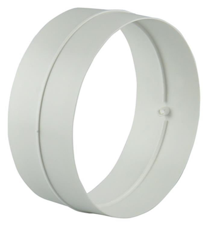 Renson 1006396 - PVC forbindelsesstykke 7006 hvid ø 125 | 4 stk