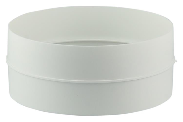 Renson 1006396 - PVC forbindelsesstykke 7006 hvid ø 125 | 4 stk