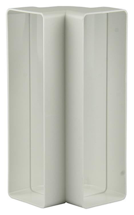 Renson 1006404 - PVC hjørneforbindelse vert.90° 7015 hvid 204x60mm | 3 stk