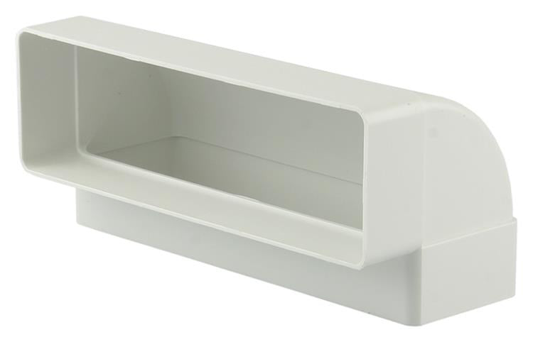 Renson 1006404 - PVC hjørneforbindelse vert.90° 7015 hvid 204x60mm | 3 stk