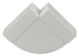 Renson 1006405 - PVC hjørneforbindelse hor.90° 7016 hvid 110x55mm | 3 stk