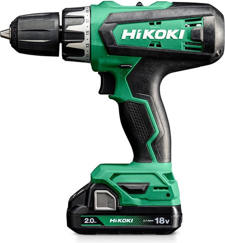 Hikoki batteri slagboremaskine 18v 2.0ah i kuffert - dv18dfwcz