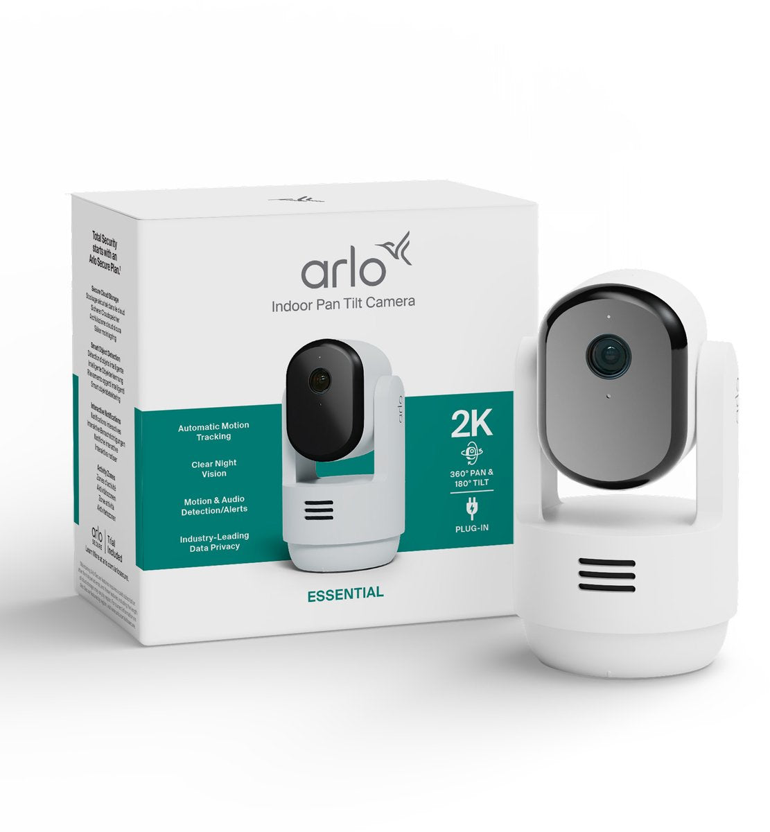 Arlo essential3 2k PTZ sikkerhedskamera til indendørs brug - 1 IP-kamera