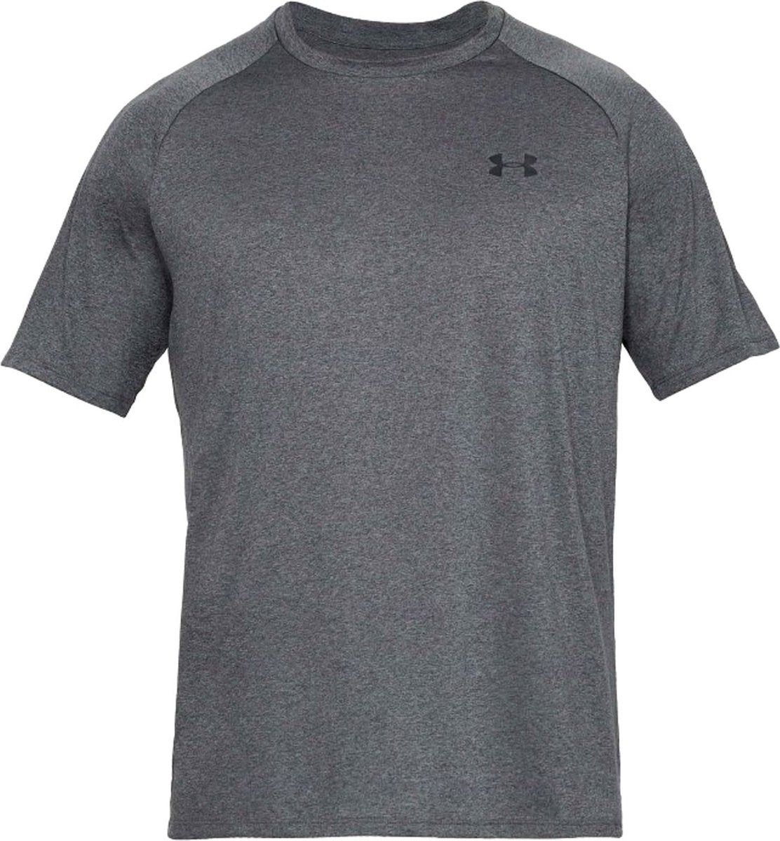 Under Armour UA Tech 2.0 SS Tee-Gry herre sportstrøje - Carbon Heather - Sort