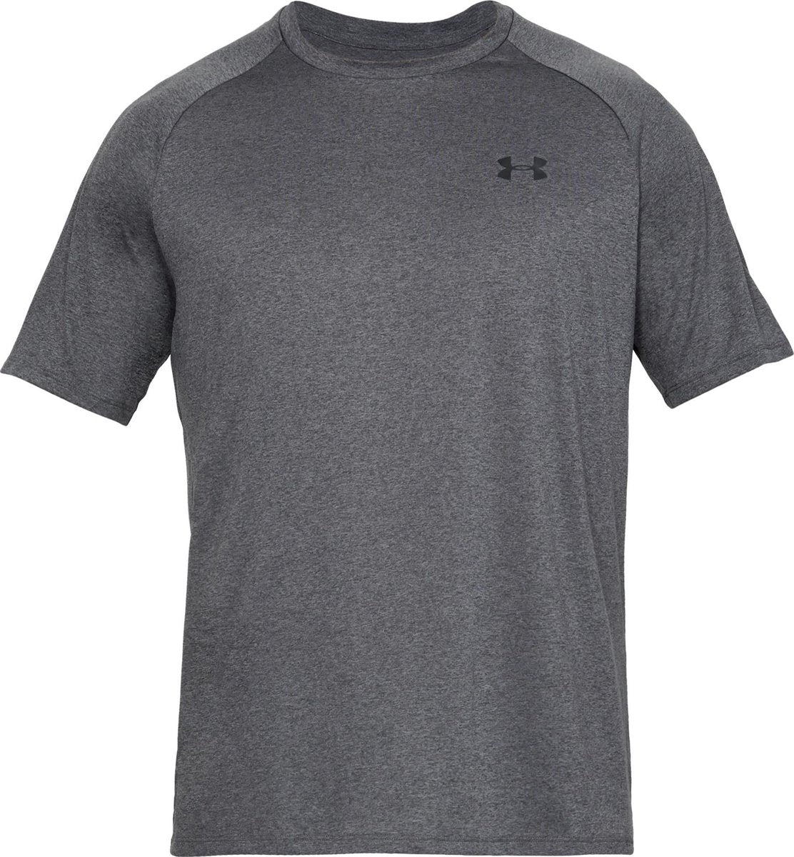 Under Armour UA Tech 2.0 SS Tee-Gry herre sportstrøje - Carbon Heather - Sort