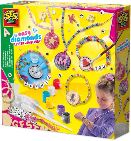 Ses creative ses easy diamanter - bogstavsmykker