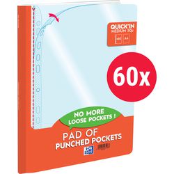 Vis poser blok oxford quick i gennemsigtig 50 mikron