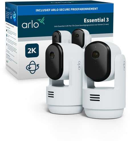 Arlo essential3 2k ptz sikkerhedskamera til indendørs brug - 2 ip-kameraer