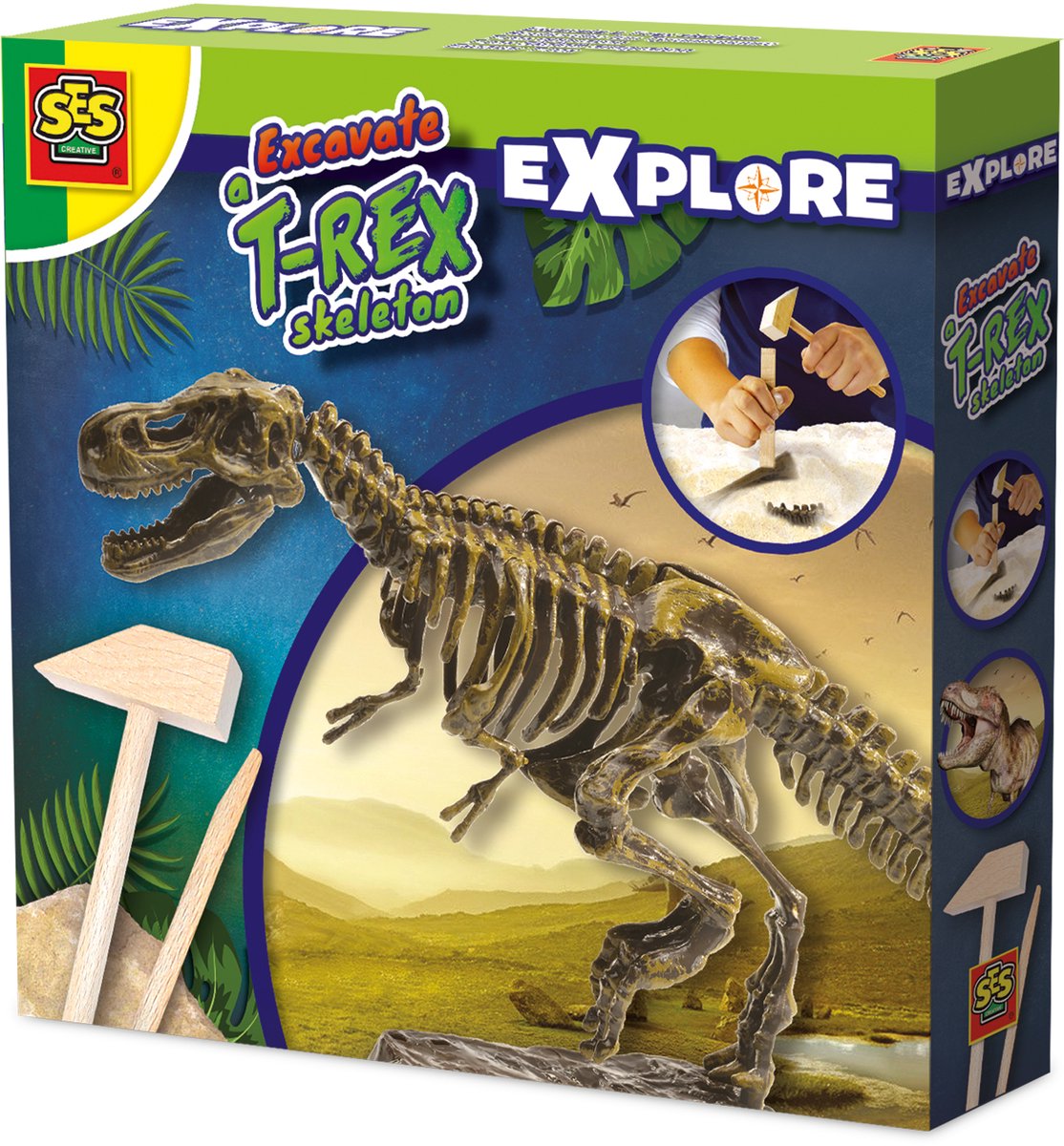 Ses kreative ses grave op t-rex
