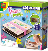 Ses kreativ - udforsk - blomsterpresse - klar på 20 sek. - tørrede blomster uden ventetid - kan bruges i mikroovn - træ blomsterpresse - tørre blomster