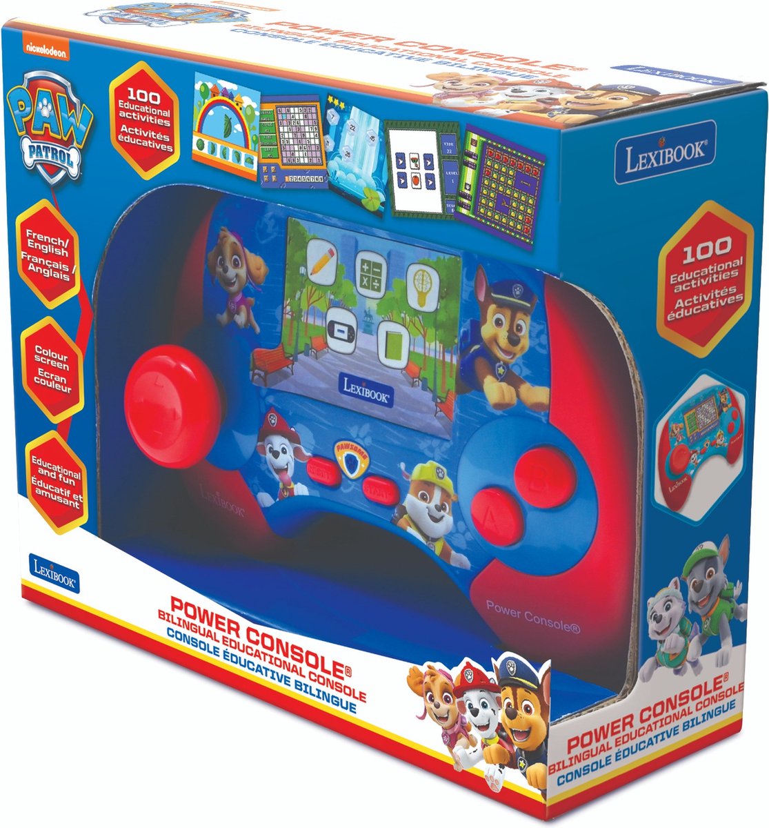 Lexibook power console patrulje konsol de jeux éducative (fr en)