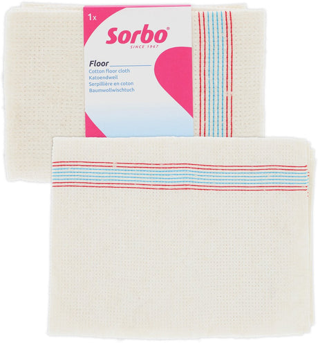 Sorbo syet moppe 5 stk - bomuldsmoppe 60x60 cm - vaskbar til fliser og hårde gulve