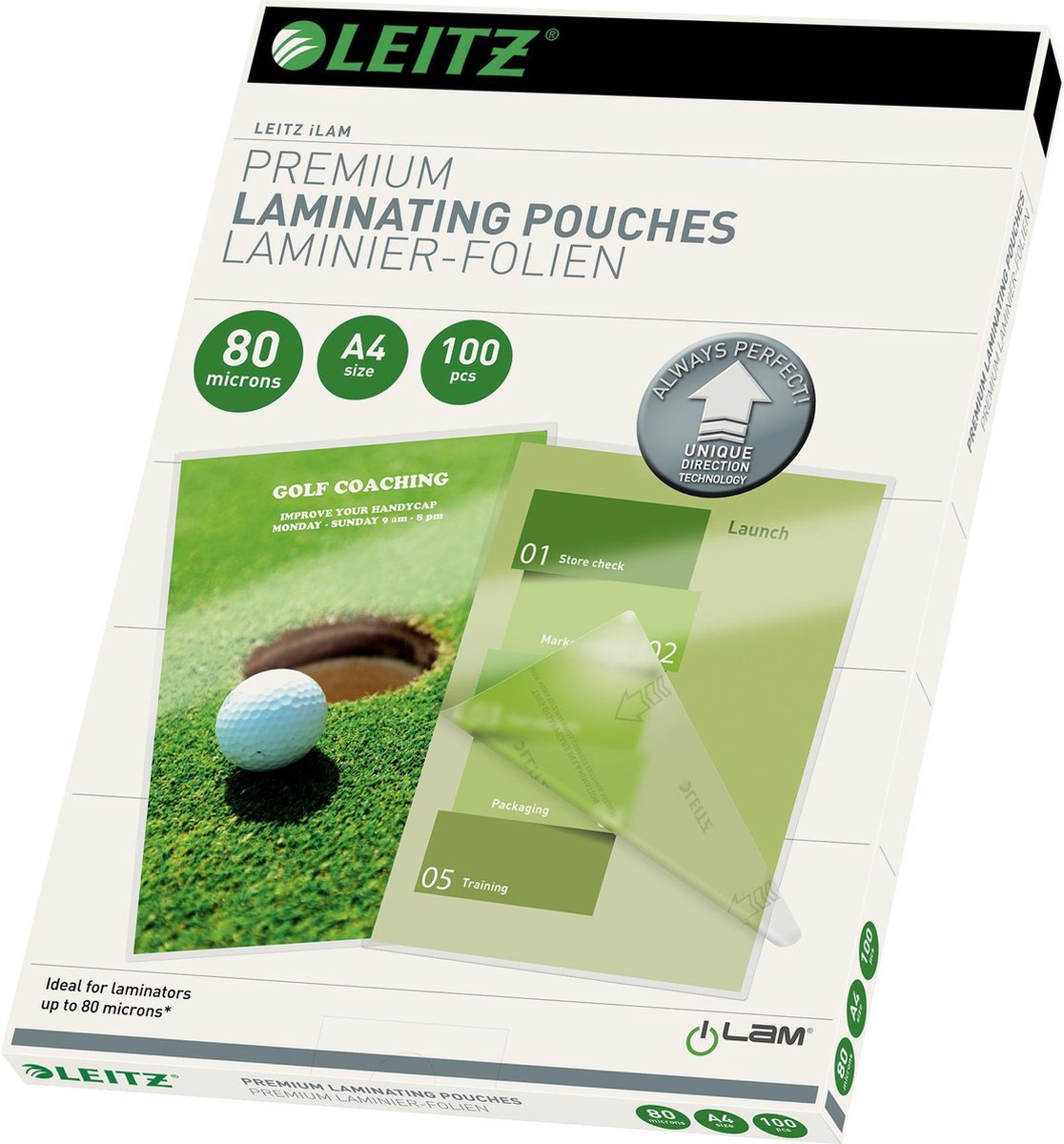 Leitz udt lamineringsposer ilam gennemsigtige