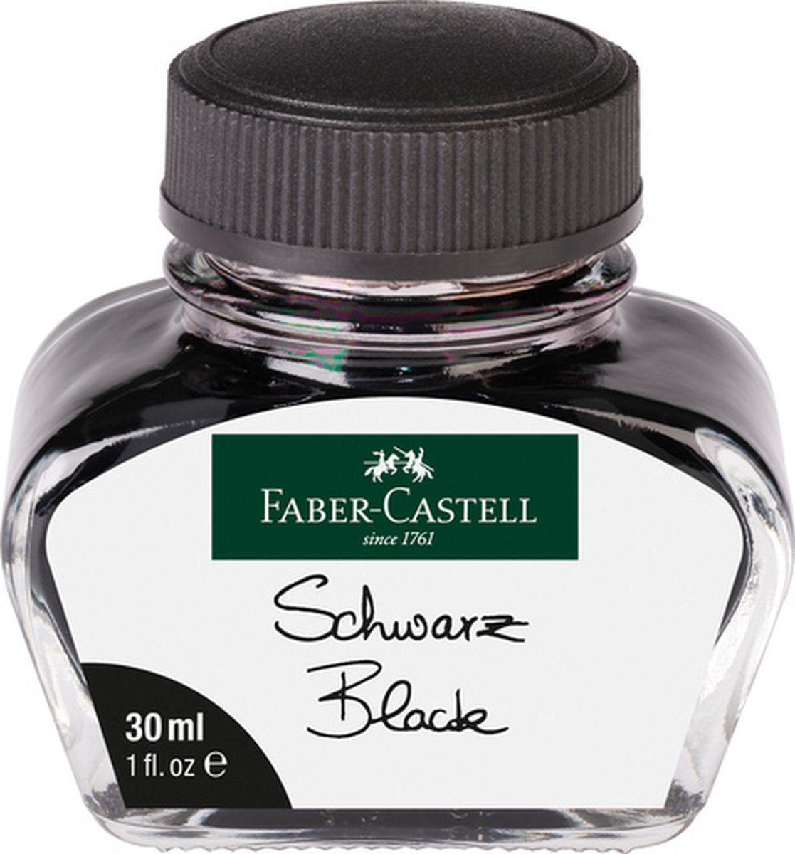 Faber-castell fyldepen blæk - sort - flaske 30 ml - fc-149854