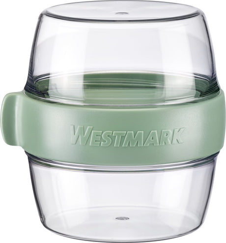 Westmark pocketbox maxi, praktisk medtage dåse, ideel til yoghurt, frugt, snacks, 700 ml (2 x 350 ml), BPA-fri, mintgrøn