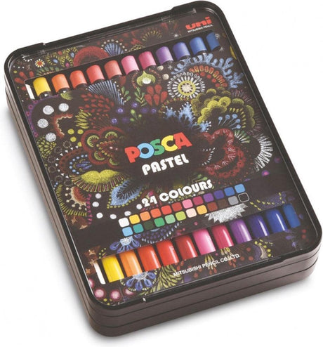 Posca pastel kridt sæt 24 dele - kreative pasteller til børn og voksne.