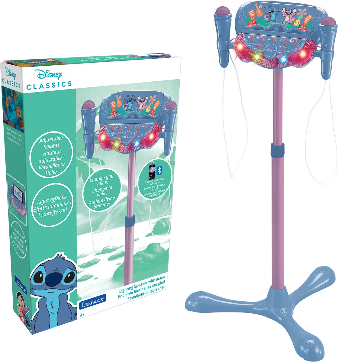 Lexibook - disney stitch - bt stående mikrofon med 2 mikrofoner