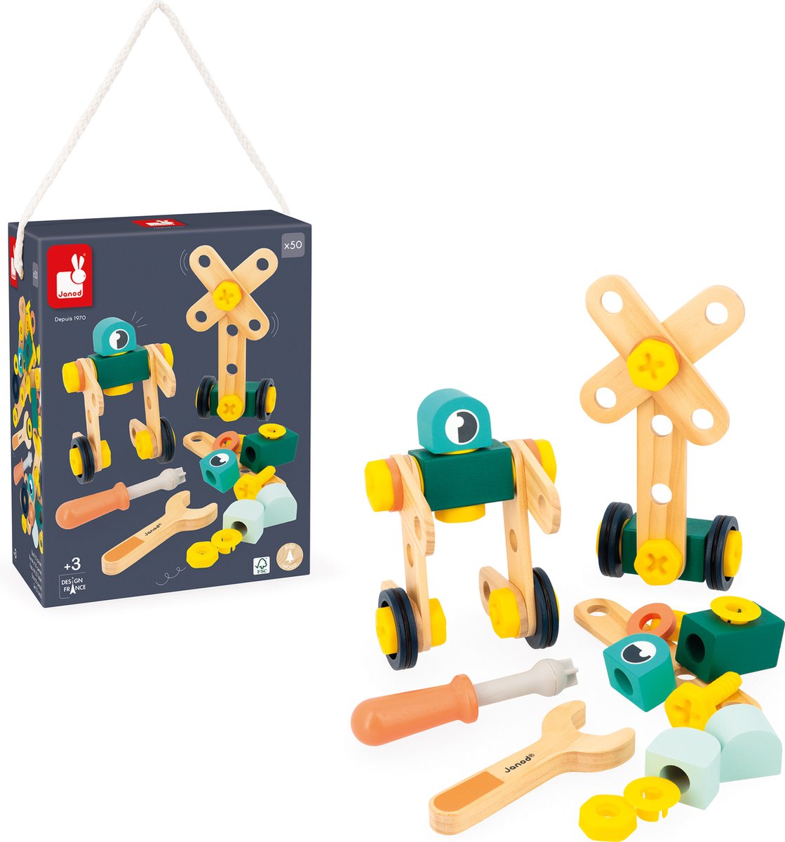 Janod - brico'kids - tons af 50 stk