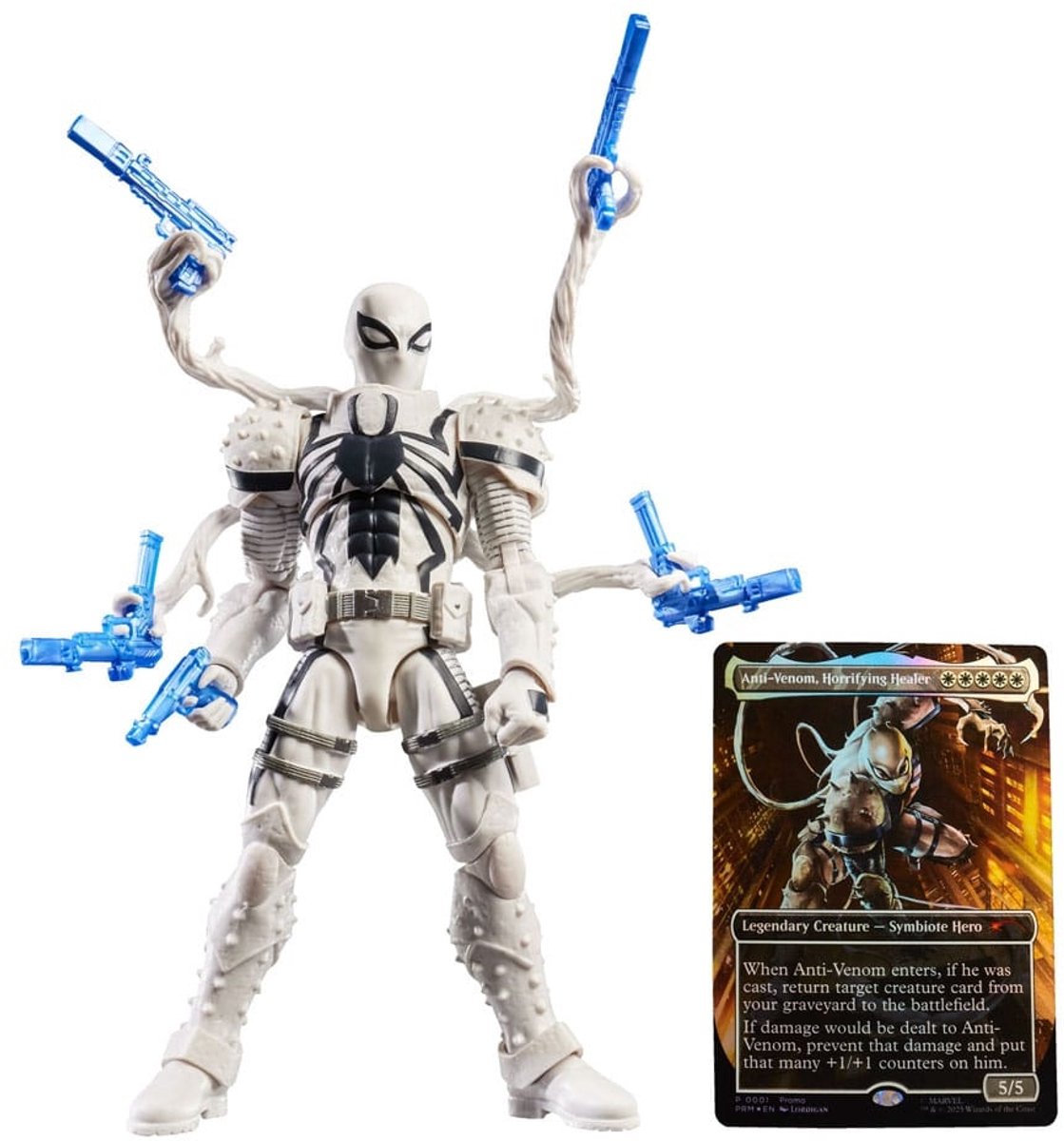 Hasbro Marvel Legends Magic: The Gathering actionfigur Agent Anti-Venom (plus eksklusivt foliekort) 15 cm actionfigur
