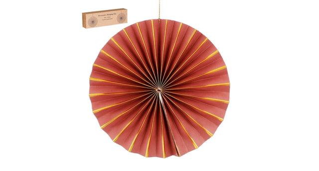 Waaier hangend roze - h2xd30cm