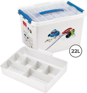Sunware q-line syboks 22l med indsats - 40x30x26 cm - uden indhold