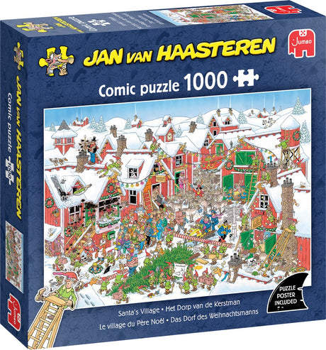 Jumbopuslespil Jan Van Haasteren Julemandens landsby 1000 brikker