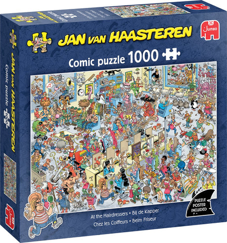 Jumbo Jan van Haasteren puslespil - hos frisøren, 1000 stk.