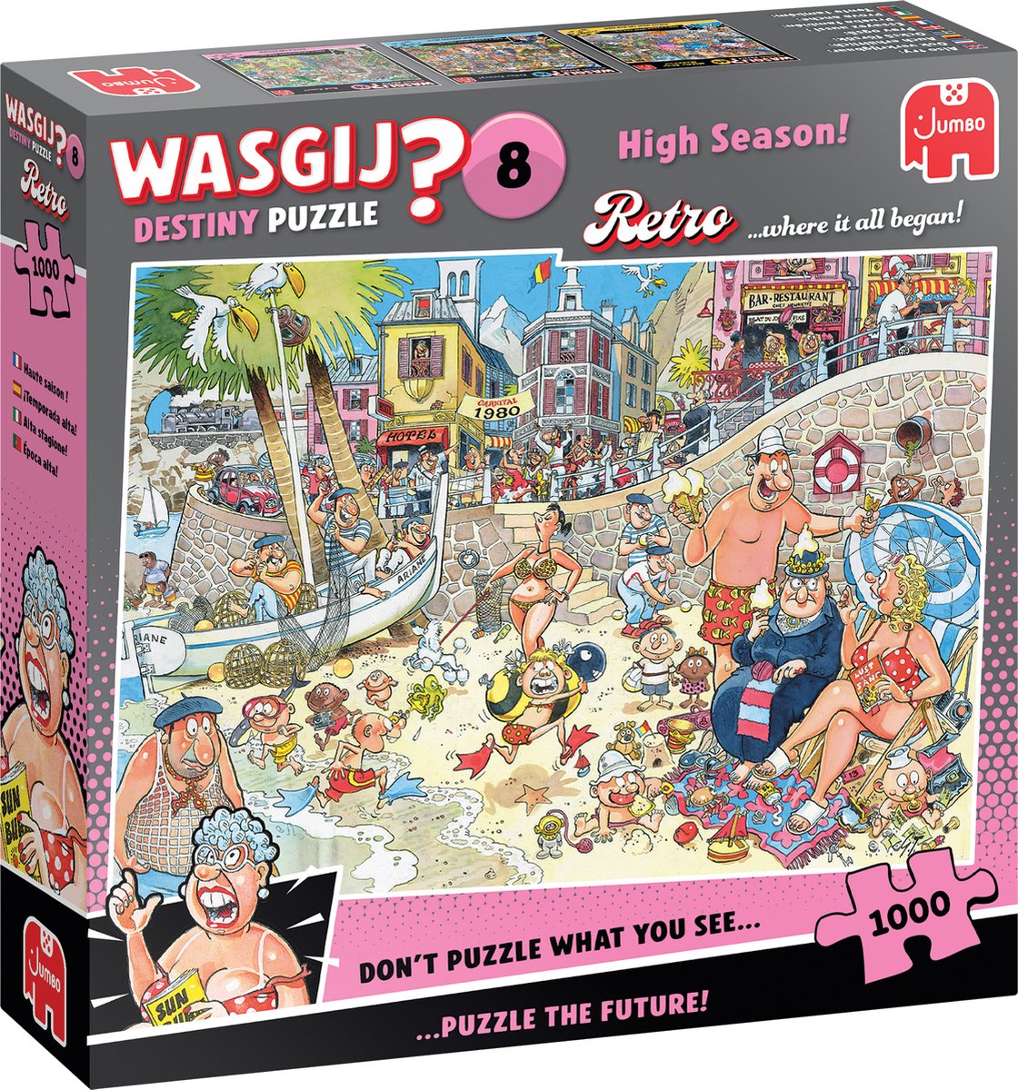Wasgij retro destiny 8 - højsæson! - puslespil - 1000 brikker - puslespil for voksne