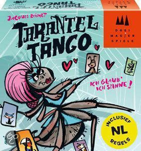 Tre tryllekunstnere spiller tarantula tango – et sjovt reaktionsspil fyldt med dyrelyde og kaotisk sjov for hele familien