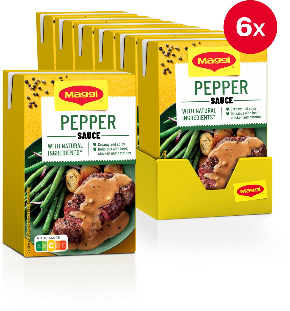 Maggi pebersauce 6 stk x 250ml