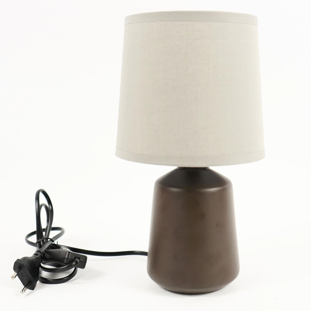 Bordlampe keramisk brun 27cm
