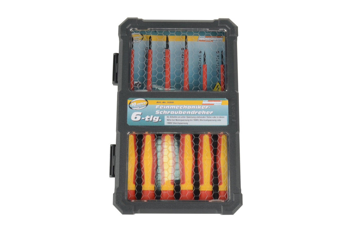 Brüder Mannesmann Precision VDE skruetrækkersæt 6 dele (hobby) - 11218