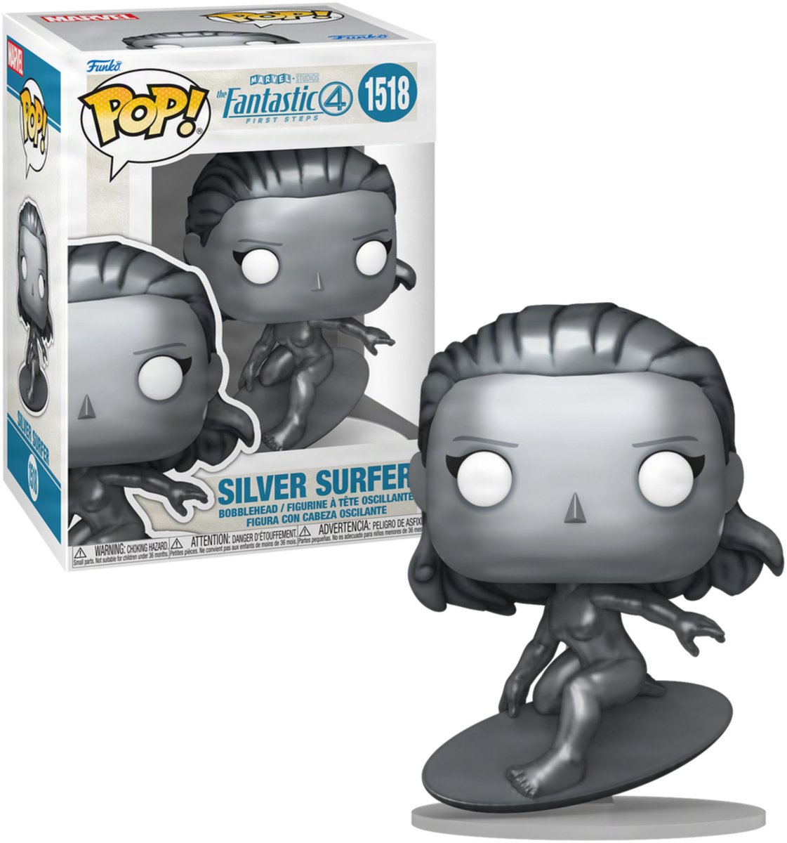 Funko pop! fantastisk fire: første skridt - sølv surfer #1518