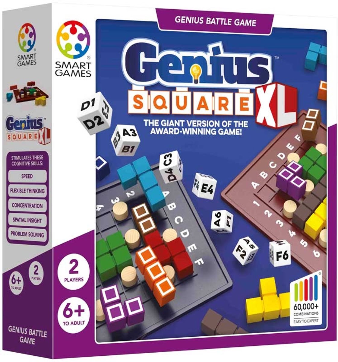 Smartgames - genius square xl - 2 spillere - puslespil