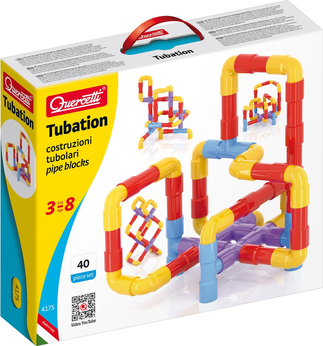 Quercetti tubation byggesæt 40 stk