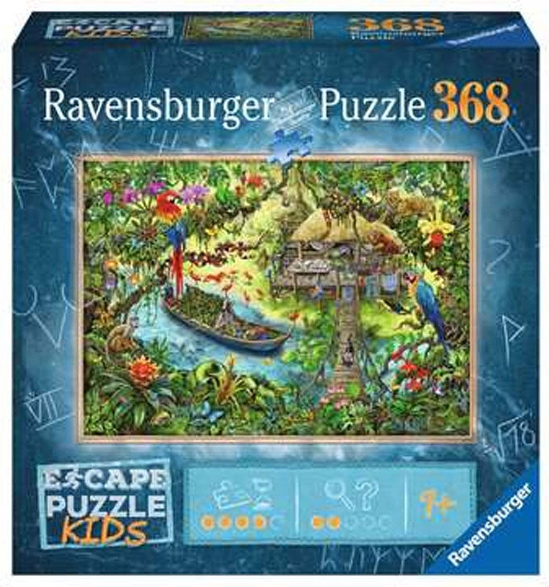 Ravensburger escape puslespil børnejungle - 368 brikker