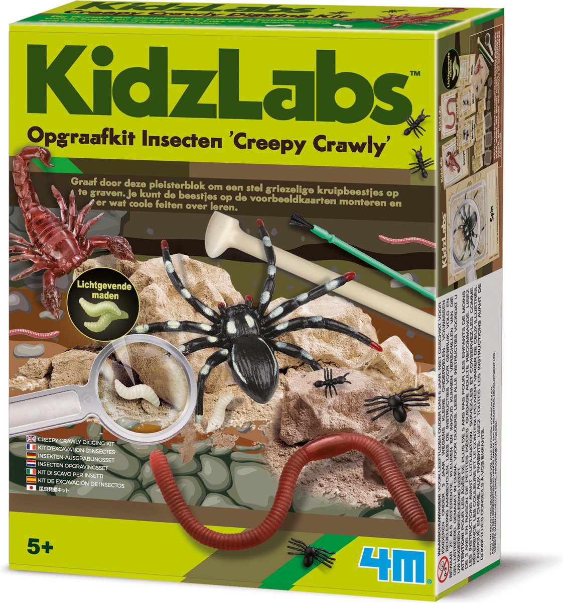 4m gravesæt - insekter - videnskab og vildt - biologi - uhyggelig crawly - kidzlabs - 5+