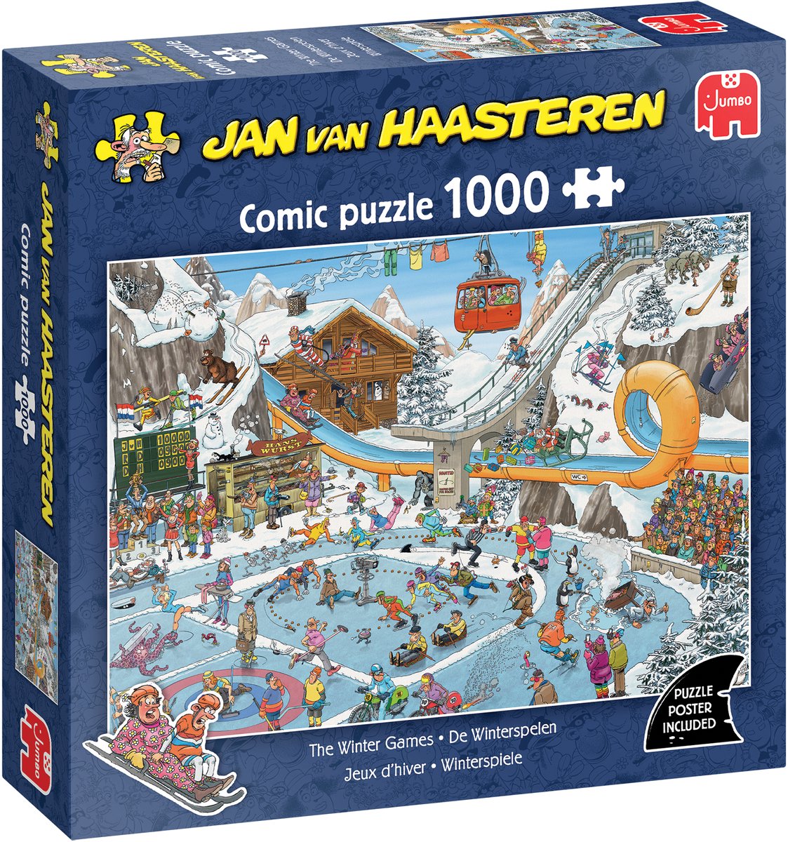 Jan van Haasteren - Vinterlegene - 1000 brikker puslespil - puslespil