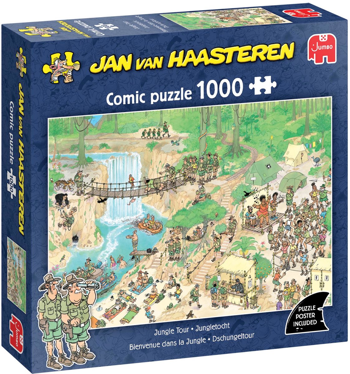 Jan van Haasteren puslespil - jungleturen, 1000 stk.