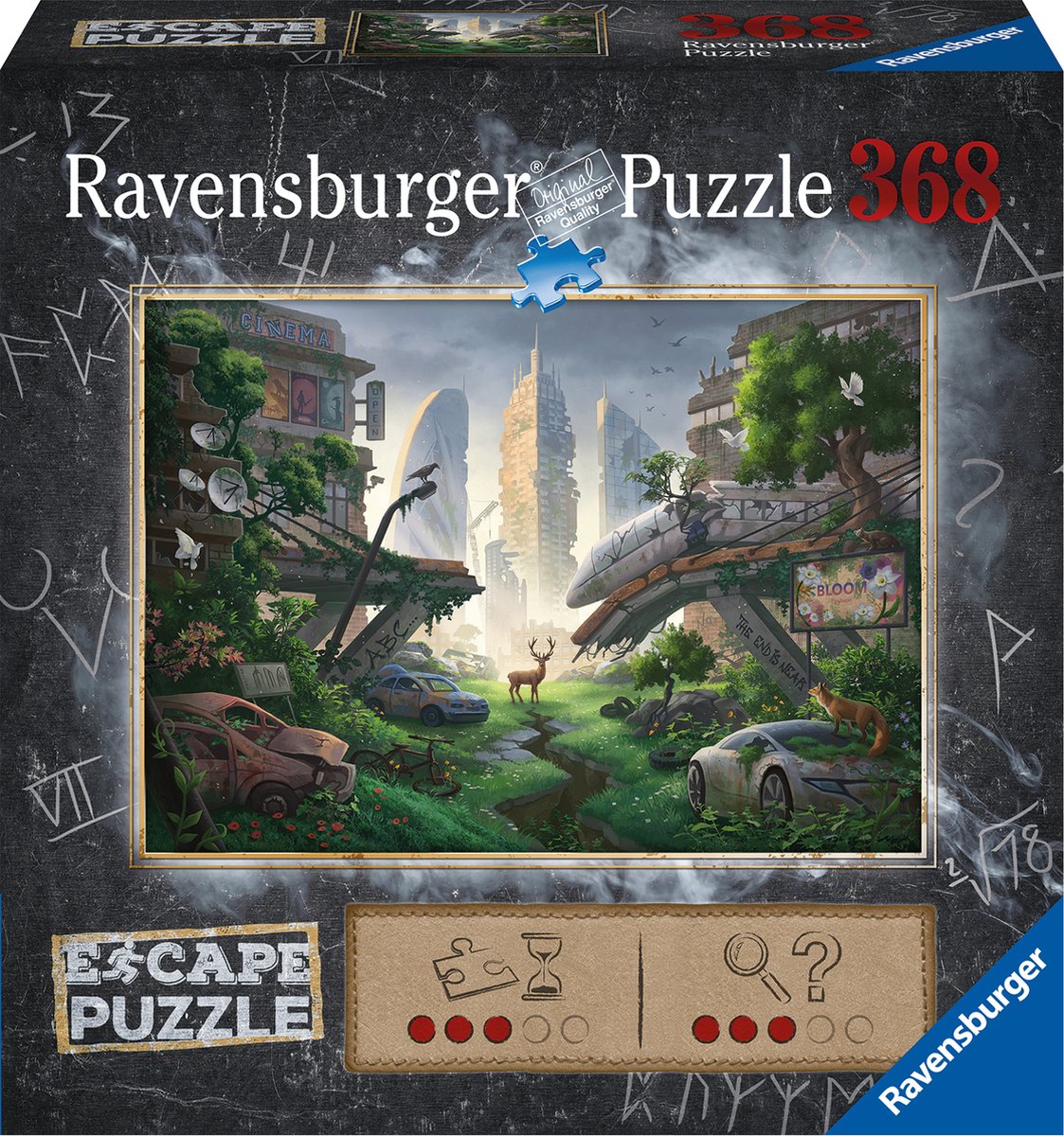 Ravensburger flugt puslespil øde by - 368 brikker