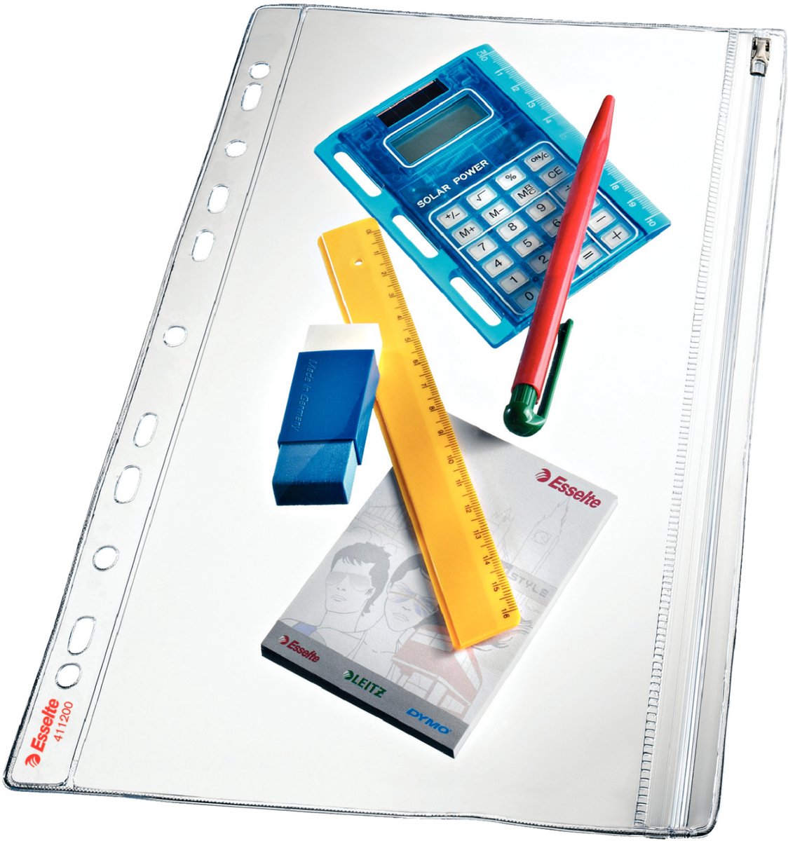 Esselte multiperforeret pvc a4 plasthylster 5 enheder gennemsigtig