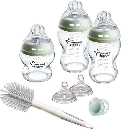 Tommee tippee naturlig start glassutteflasker startsæt - 150 ml og 250 ml flasker til nyfødte babyer 0m+