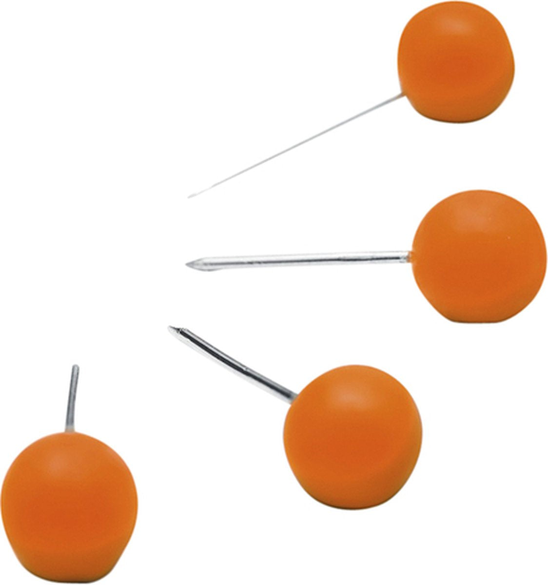Nobo thumbtacks til memoboard - 100 stykker - orange