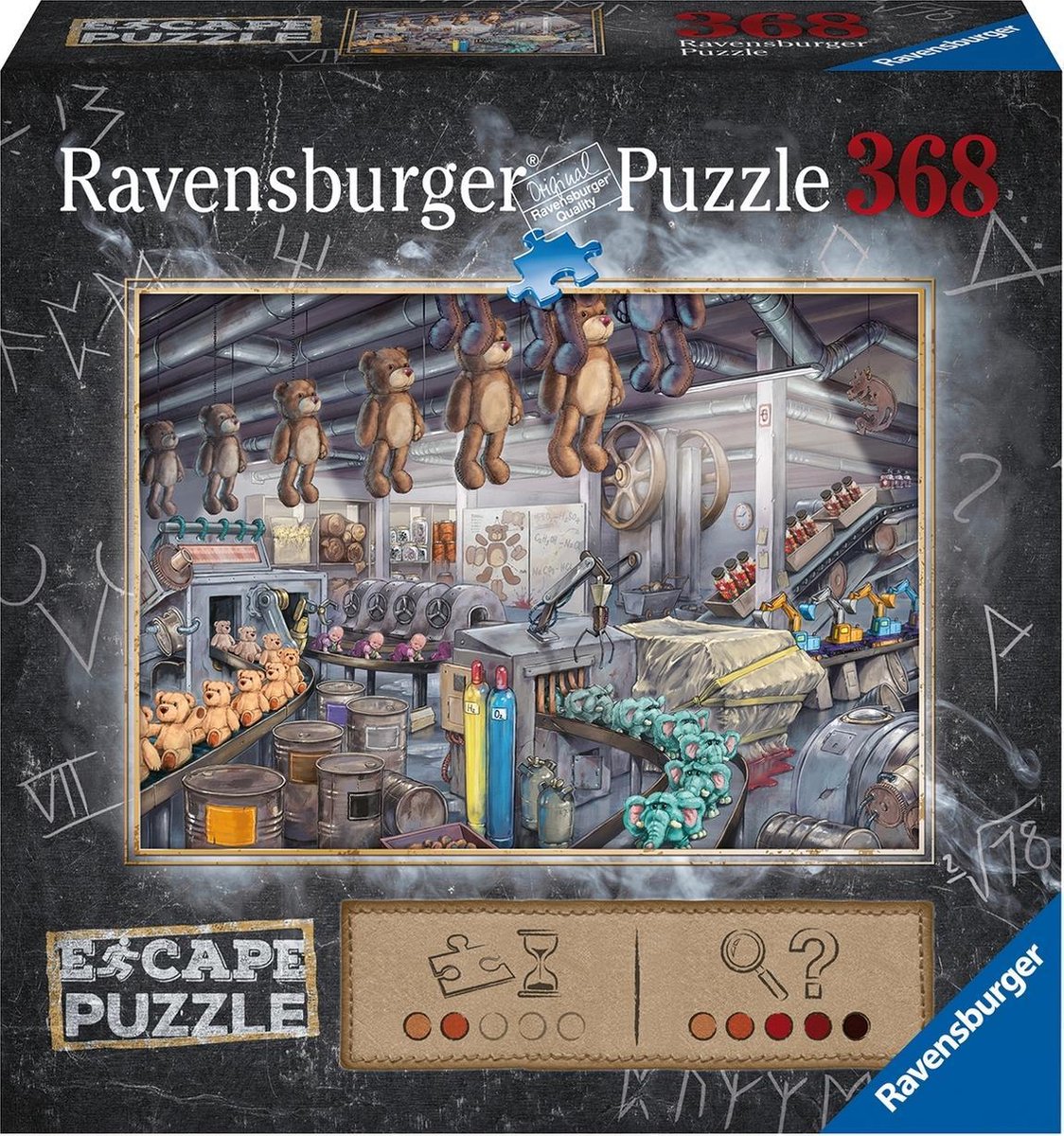 Ravensburger undslippe puslespil legetøjsfabrikken - 368 brikker